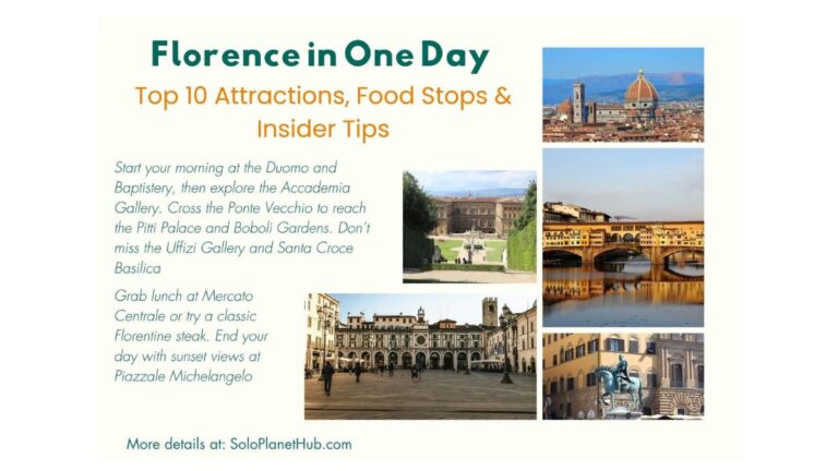 What to do in Florence in one day A perfect 2025 itinerary with top attractions, food stops, and famous sights in Florence Italy