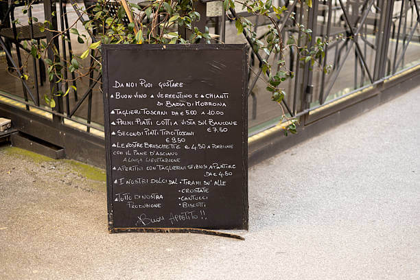 Local Roman trattoria menu of the day — authentic food in Rome Italy without tourist traps