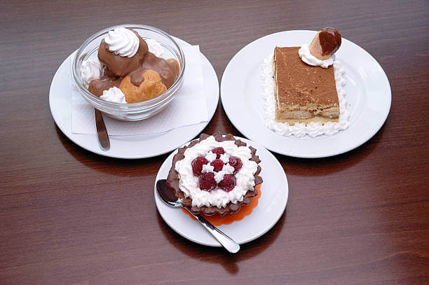 Authentic Italian desserts — gelato, granita, and semifreddo at a Roman gelateria.