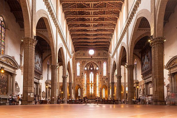 Basilica of Santa Croce exterior Florence Italy Gothic architecture tombs