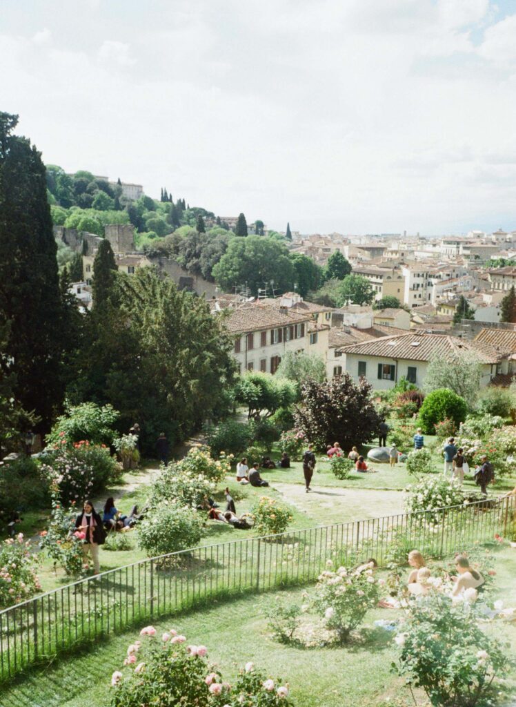 Boboli Gardens Florence view over city