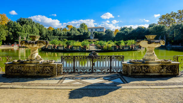 Boboli Gardens in Florence, Italy – historic Renaissance garden behind Palazzo Pitti with statues, fountains, and panoramic city views