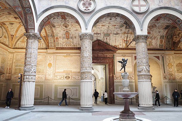 Hidden staircase inside Palazzo Vecchio in Florence