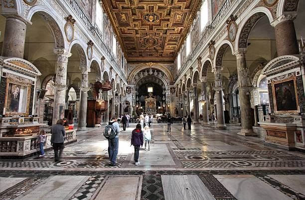 Interior of Santa Maria in Aracoeli on Capitoline Hill