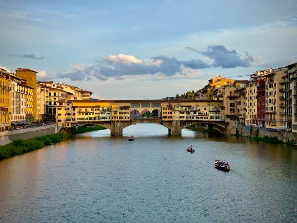 Ponte Vecchio bridge over the Arno River in Florence
