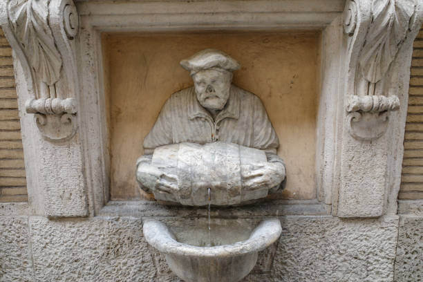 Public drinking fountain in Rome known as a nasone, used by travelers to stay hydrated during a 2 Day Rome Itinerary 2025