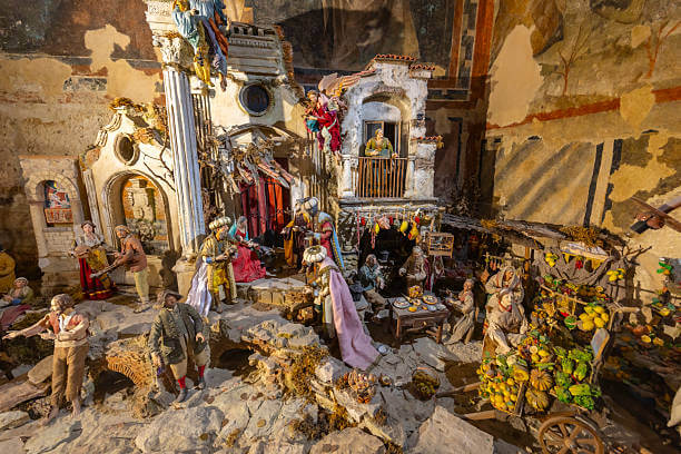 Traditional Presepe nativity scene in Italy — Italian Christmas traditions
