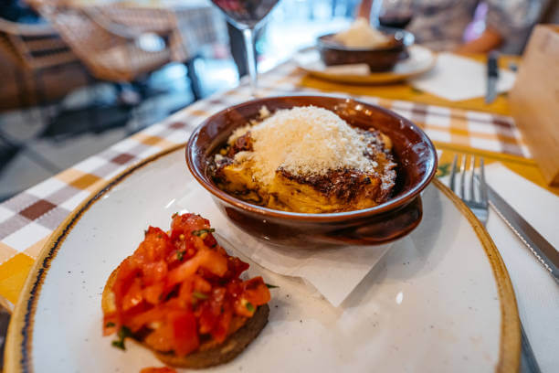 Traditional Roman pasta dishes served at a cozy osteria in Prati, Rome.