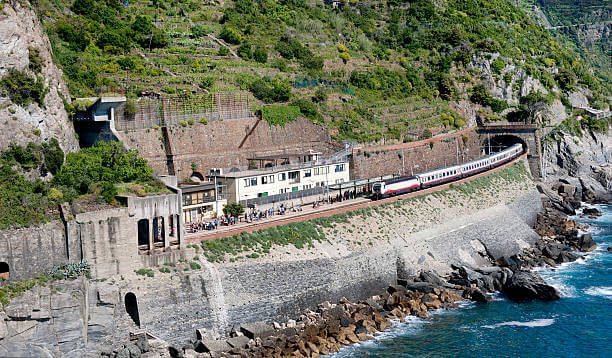 How to get to Cinque Terre coastal villages in Italy by train and boat