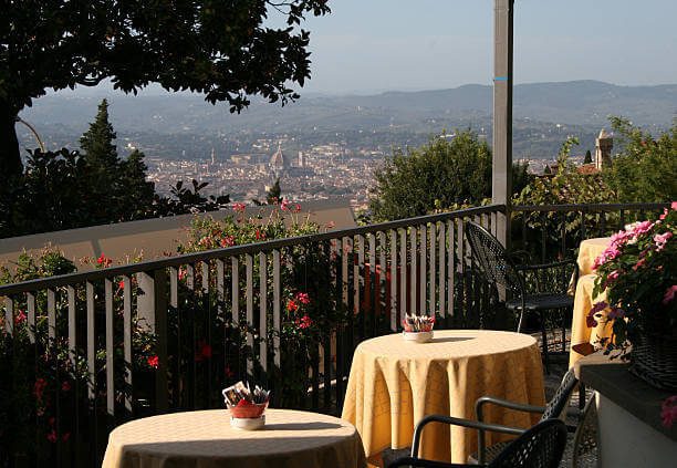 Villa Cora restaurant with panoramic views