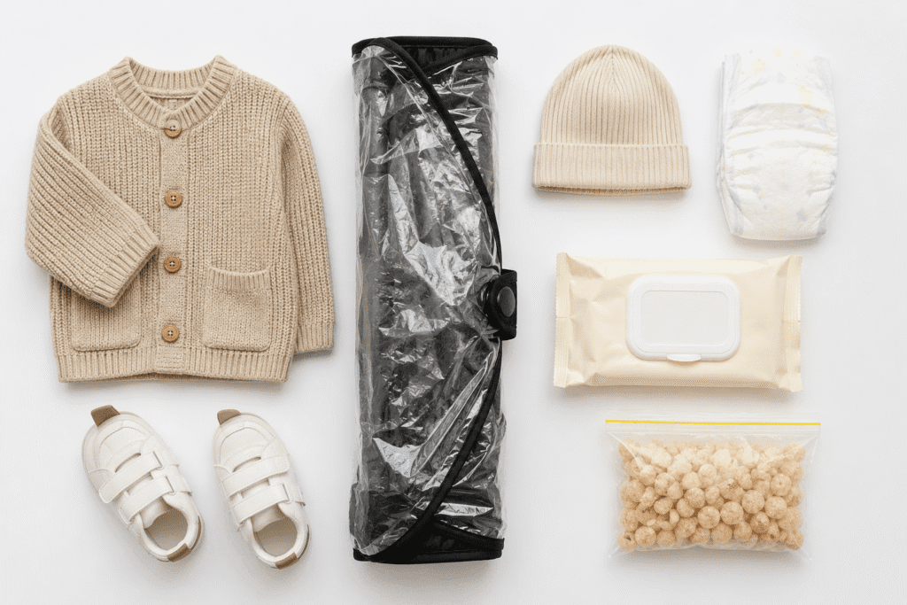 Family packing for Italy in October baby essentials