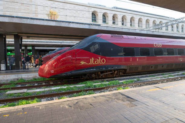 Italo high-speed train interior Rome to Venice
