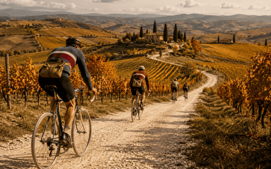  L'Eroica vintage cycling race in October