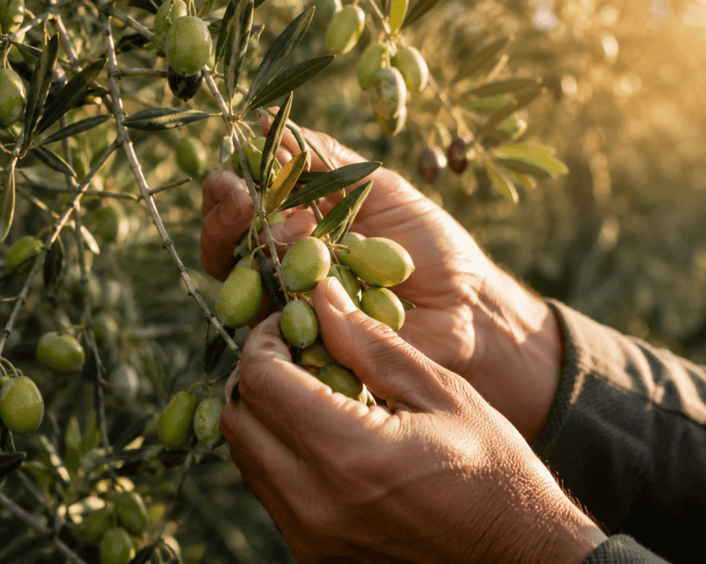 Olive harvest in Italy in October