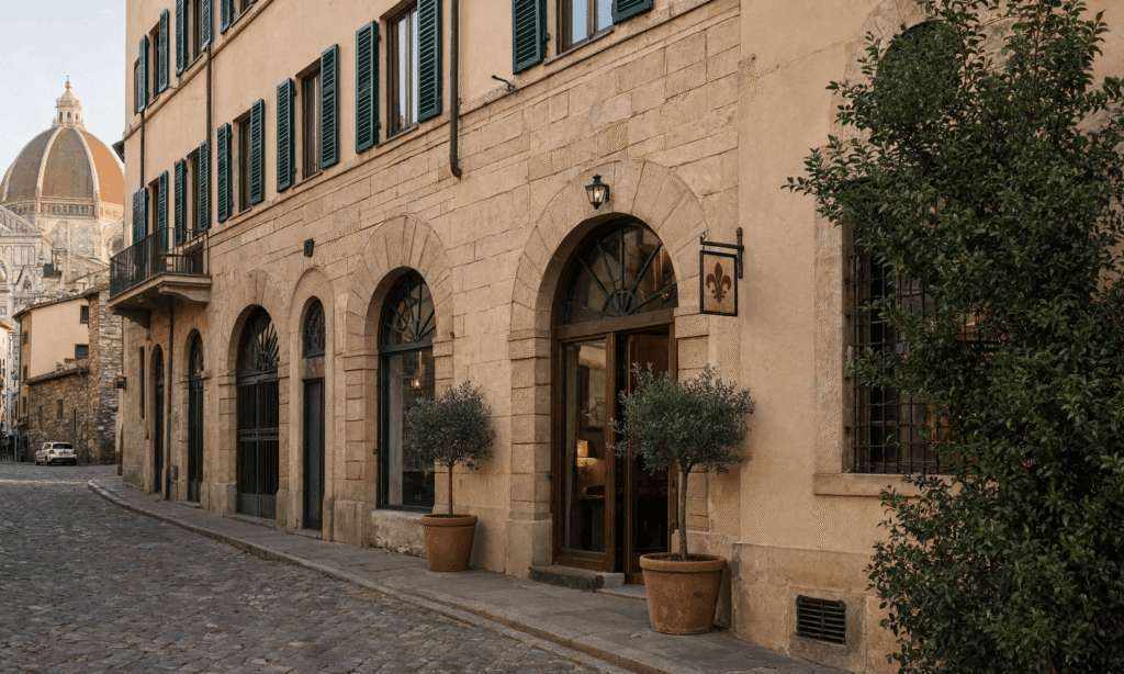 Affordable hotel in Florence for solo travelers clean budget hotel exterior near Santa Maria Novella station