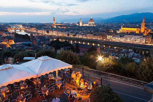 Florence safe at night for solo female travelers well-lit San Niccolò street